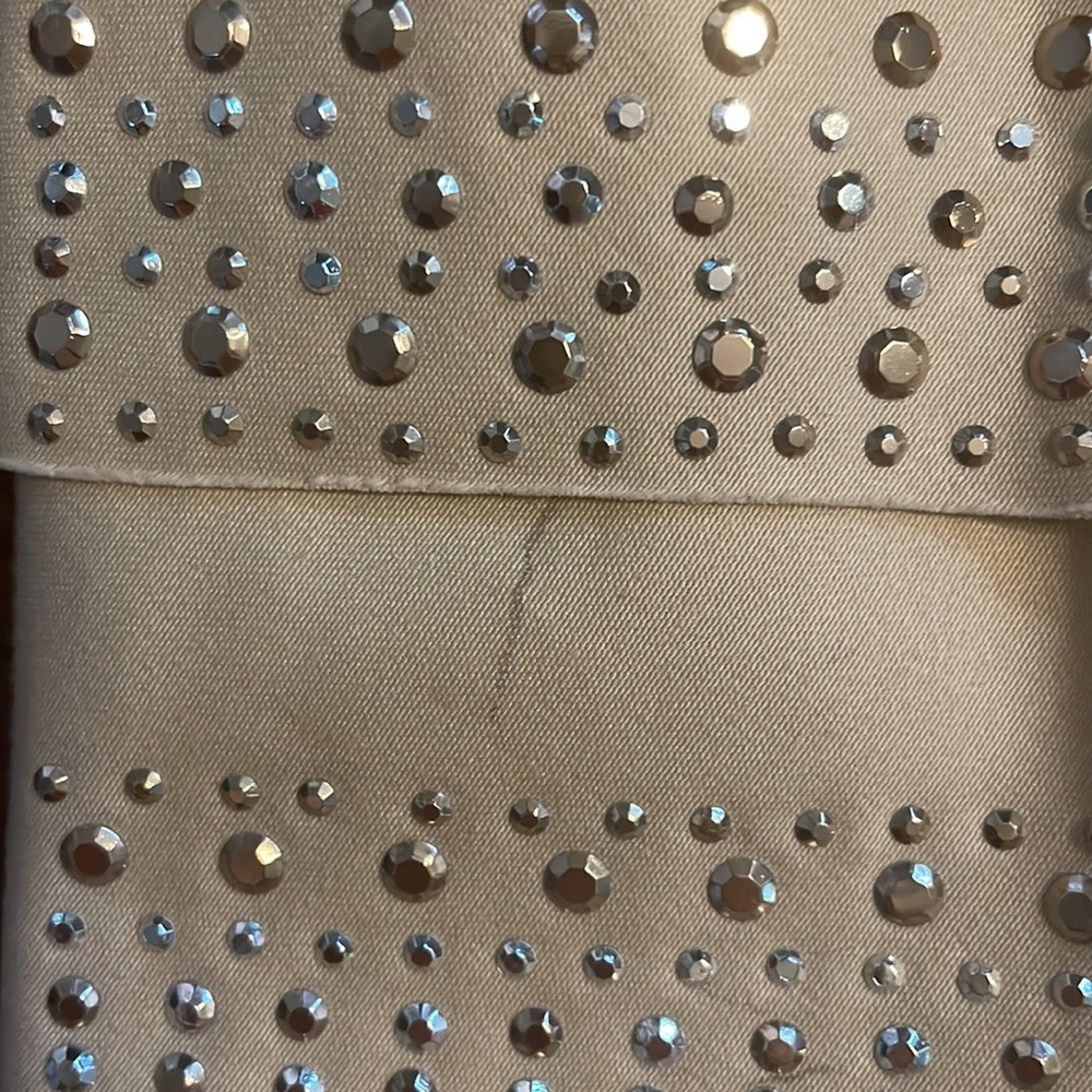 White House Black Market Bustier Size 2 champagne embellished - Picture 5 of 5